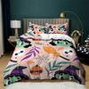 Halloween Queen Duvet Cover Luxury Ghost Festival Bedding Set Microfiber Gothic Pumpkin Skull Comforter Cover With Pillowcases