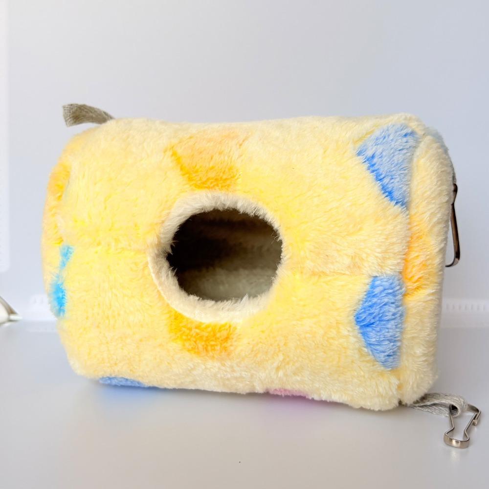 Теплый гамак для хомяка Утолщенный плюшевый Кроватки для белки Спальный мешок для питомца Аксессуары для клетки