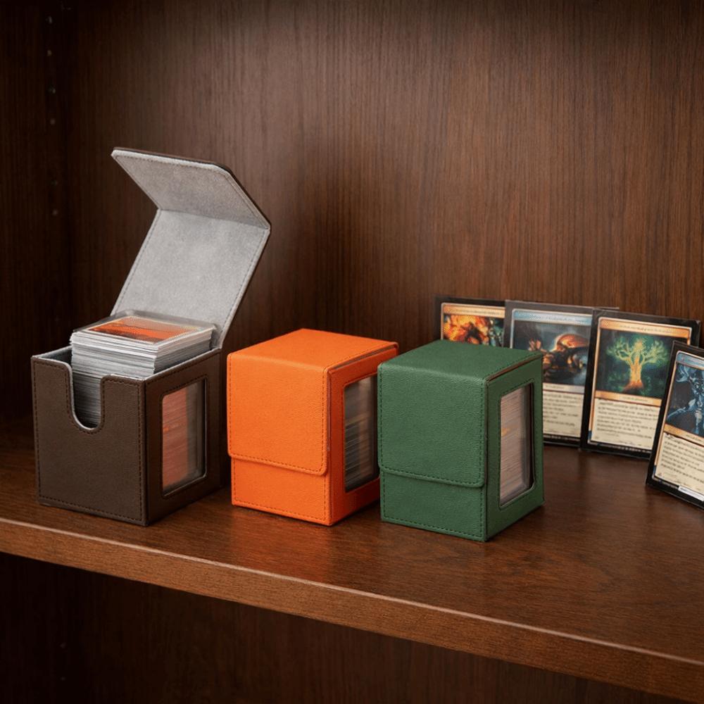 Moisture-proof Window Collection Box PU Game Card Organizer Game Organizer