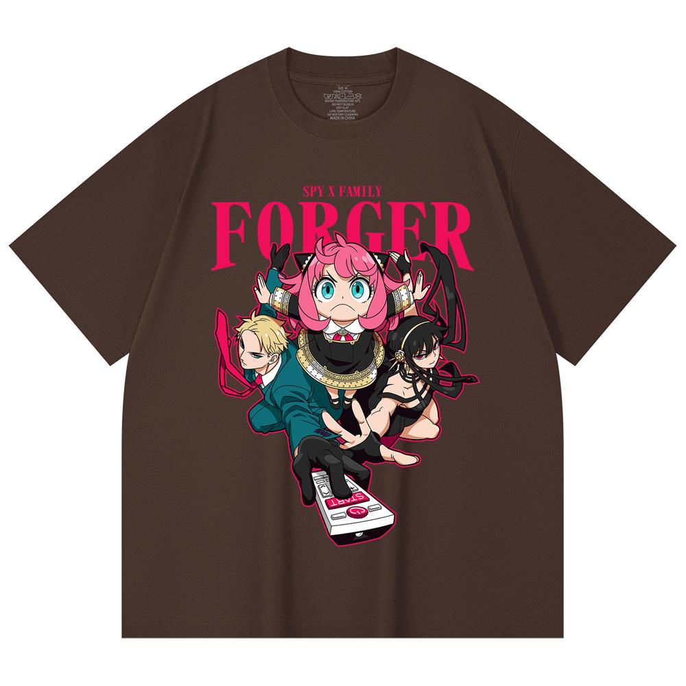 230 Gsm 100% Cotton Spy Family V1 Forger Print Unisex Heavy Cotton T Shirt