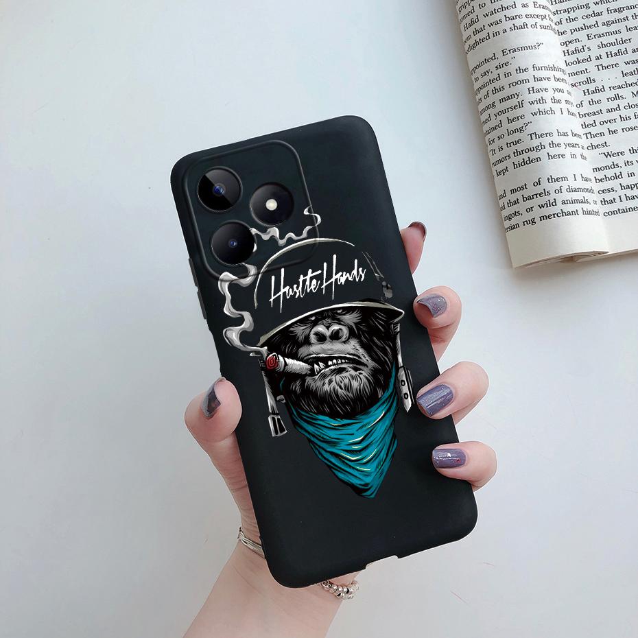 Чехол для Realme Note 50 Силиконовый Модный Мраморный Астронавт Расписной ТПУ Funda для Realme Note 50 Note50 Задняя Крышка Корпус Чехол