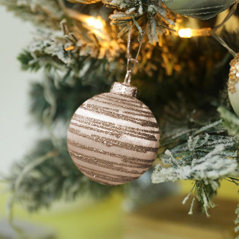 Флокированные елочные шары, бархатные шары, елочные шары, 12 штук, элегантные мягкие елочные шары для Рождества