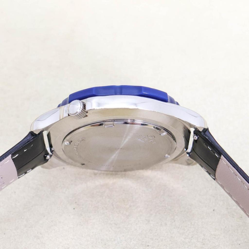 [USED] Working SEIKO ALBA AQUAGEAR Rotating Bezel Leather Watch 2084
