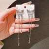 Серьги-гвоздики из серебра 925 пробы с геометрической жемчужиной для женщин, Модные серьги, Серьги с ниспадающей кисточкой, Элегантные украшения