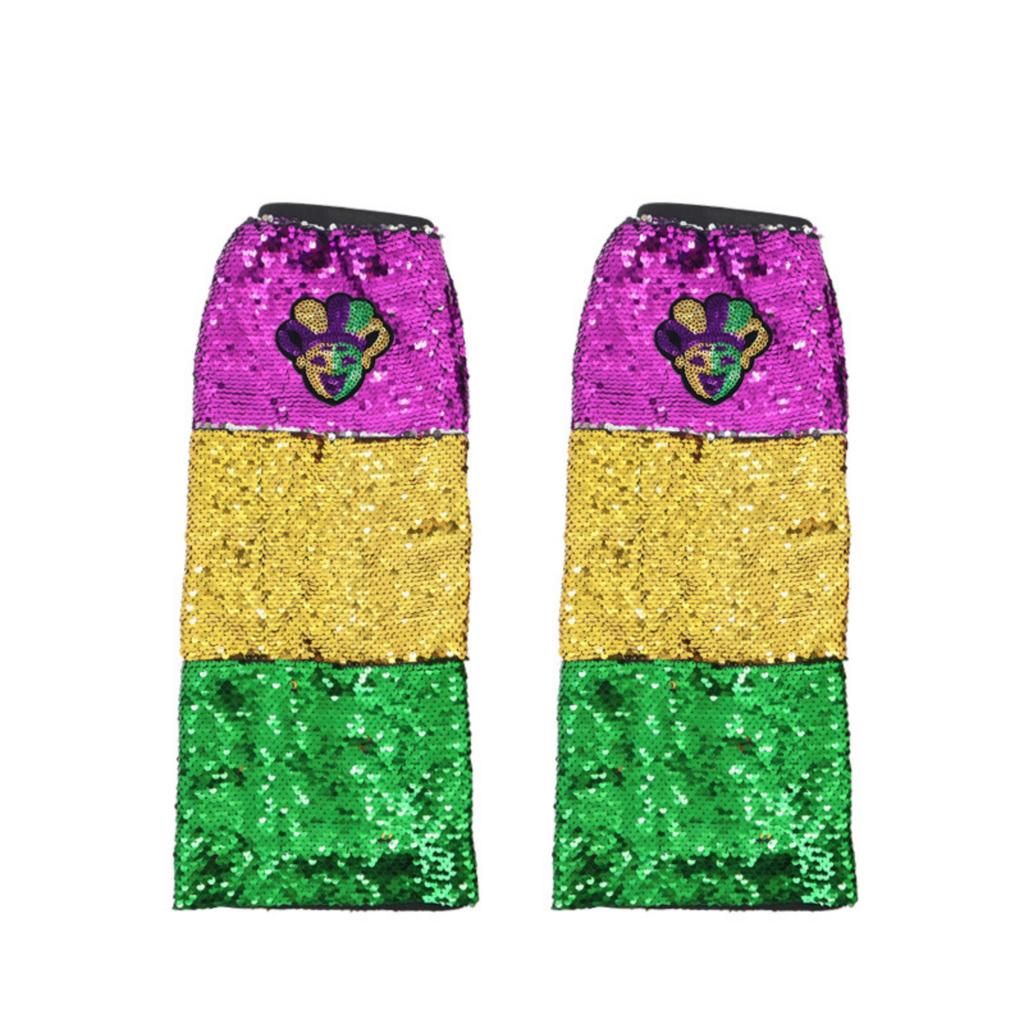 Carnival Ball Fashion Metalliced Sequin Leg Warmers, Evening Dress-up Performance Props