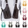 Faux Leather Armor Wallet Adjustable Underarm Shoulder Holster Chest Pouch Anti Pickpocket Wallet Phone Bag for Men Travel Camping Hiking