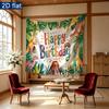 Colorful Gifts Dinosaur Birthday Party Backdrop, Polyester Banner for Photo Background & Decor