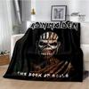 Rock Band I-Iron M-Maiden Printed Blanket Kids Warm Blankets Flannel Soft and Comfortable Blanket Bed Linings Birthday Gift