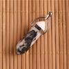 Hexagonal Agate Bullet Quartz Crystal Pendant Necklace