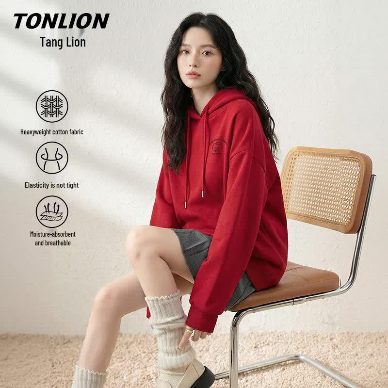 Женская свободная толстовка с капюшоном TonLion
