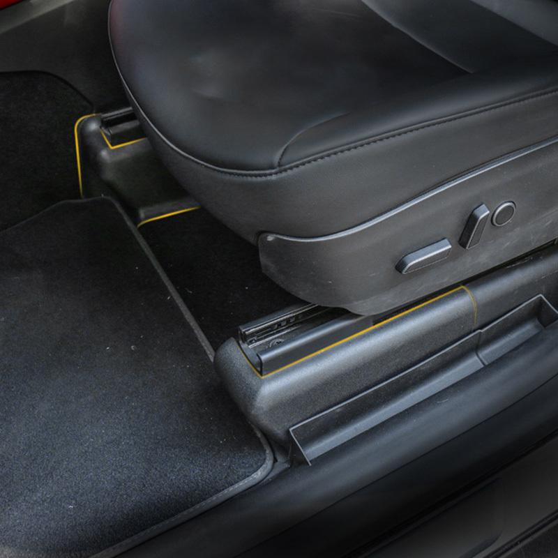 For Tesla Model Y Front Rear Seat Kick Protection Shell Decorative Cover Seat Rail Corner Protector Accessories