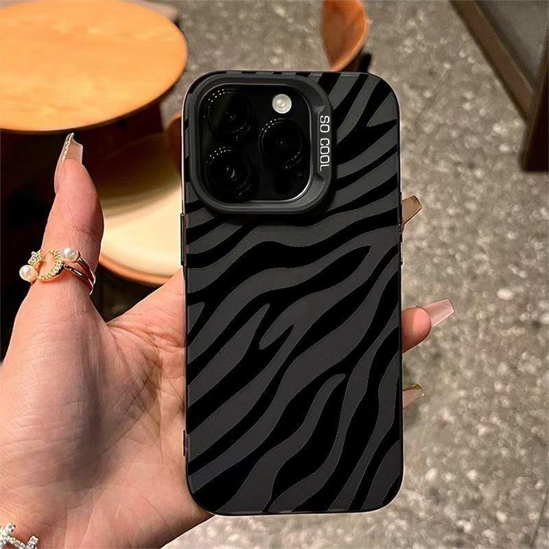 Креативный чехол с принтом зебры для Apple 16 Pro, iPhone 17, 15 Pro и 14