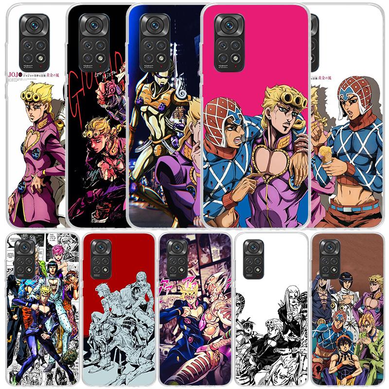 Чехол для телефона JoJo's Bizarre Adventure Golden Wind Для Xiaomi Redmi Note 15 14 14S 13 12S 12 Pro Plus 11S 11 11T 11E 10S 10 + Мягкий ТП