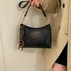Модная ретро маленькая сумка 2025 новая простая и универсальная сумка-мессенджер высококлассная женская широкополосная наплечная сумка-ведро