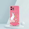 Милый Красочный Кролик Роскошный Чехол Для Телефона Для iPhone 16 15 14 13 12 11 Pro Max XS X XR SE 7 8 Plus Мягкий Силикон Прозрачный Чехол