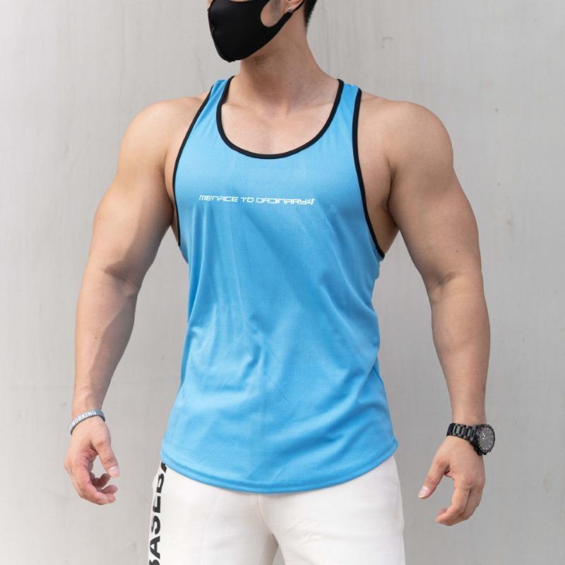 Новый спортивный жилет мужской Muscle Slim I-character жилет тренировочная футболка без рукавов фитнес одежда