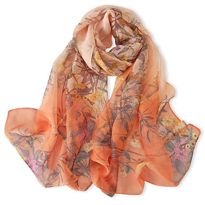Fashion Chiffon Leopard Print Design Women Silk Scarf Shawl Elegant Headscarf Bandage Hijabs Muslim Wrap Scarves
