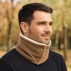 Solid Color Fleece Muffler Polar Fleece Warm Neck Warmer Face Mask Winter Knitted Scarf  Men