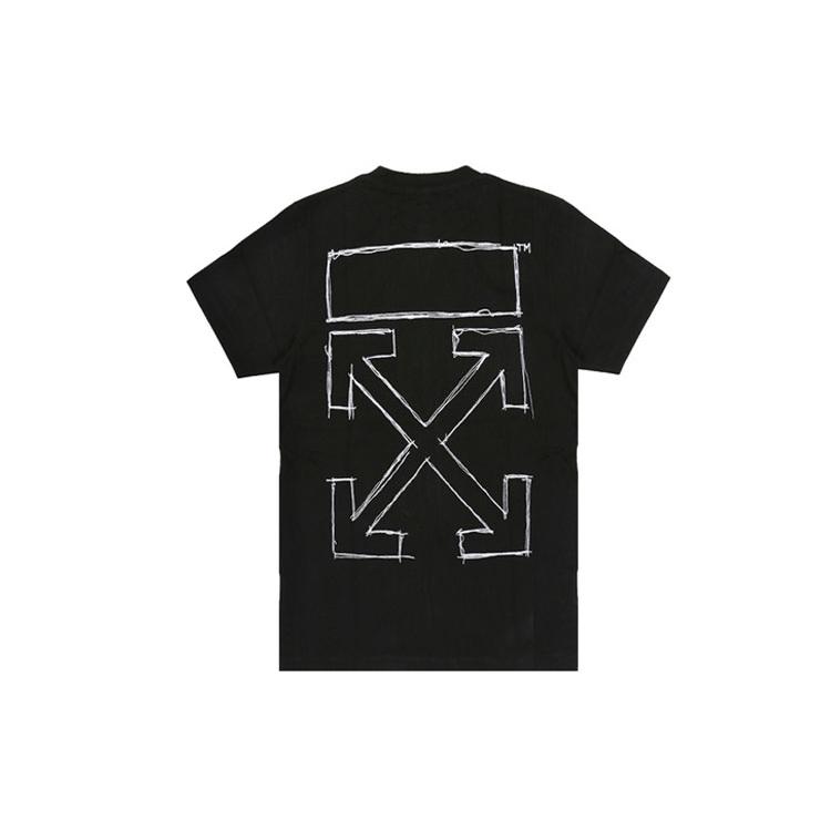 OFF-WHITE SS20 T-Shirts Men's Crew Neck Moderate Straight Fit OMAA027S201850091001