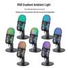 V5 RGB Luminous Condenser Microphone for Streaming, Gaming & Recording with Noise Reduction