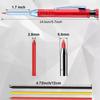 1Set Built-in Sharpener Mechanical Pencil 2.8mm Solid Carpenter Pencil  Woodworking Construction