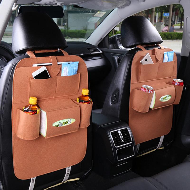 1PC Auto Car Seat Back Multi-Pocket Storage Bag Back Multi-Pocke Storage Bag Organizer Organizer Holder Accessory Car Seat Bag