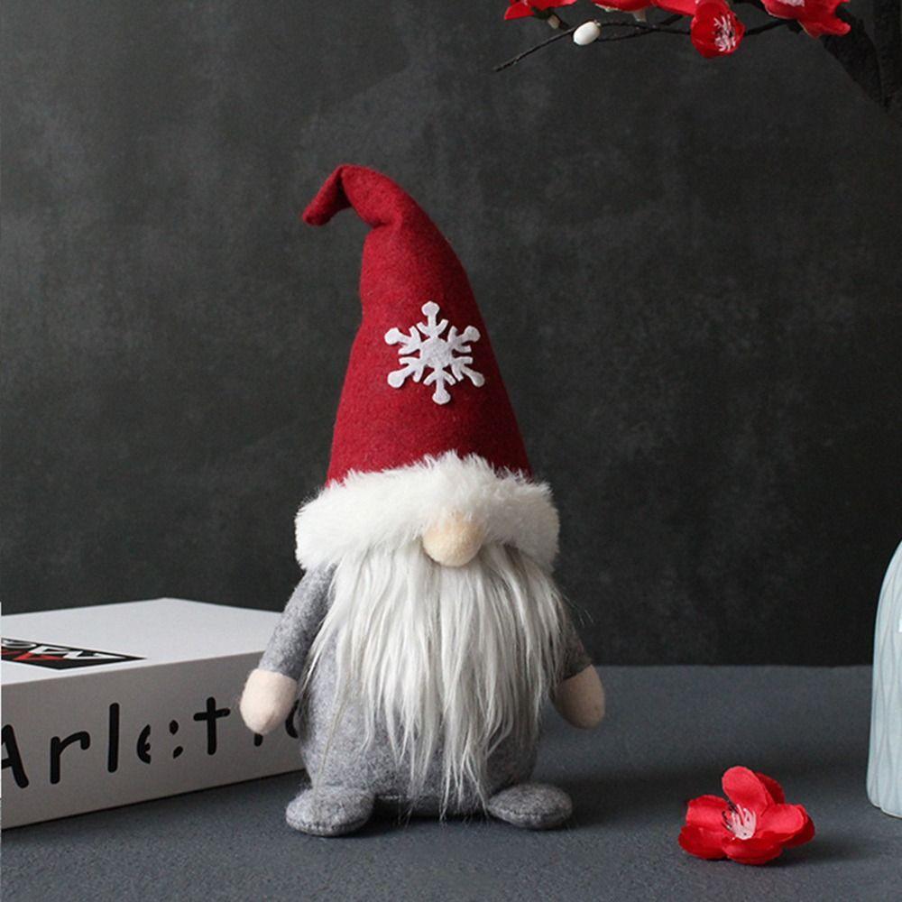 Originality Christmas Decorations Durable Gnome Santa Claus Faceless Doll Dwarf Red Hat Dirt-proof