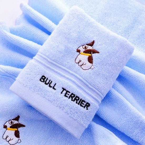 Cartoon Puppy Poodle Animal Cotton Super Soft Water Absorbing Kids Bath Towels