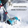Мощная электрическая снегоуборочная машина Беспроводной портативный электрический снегоотвал Зимняя лопата для снега для двора и улицы