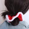 Velvet Plush Christmas Hair Rope High Elasticity Women Hair Ring  Hair Accessories