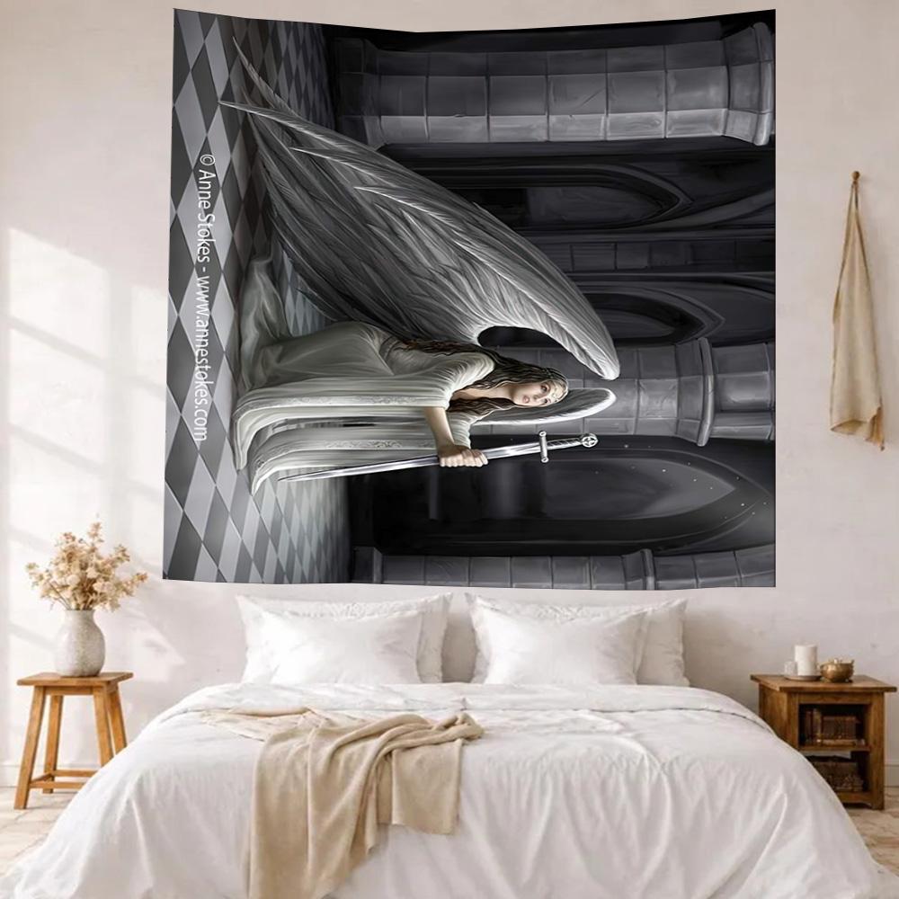 Gothic Style Wall Decor Tapestry Art For Pet Memorial Birthdaywedding Party Backdrop Family Gift