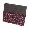 Inden Card Holder Slim Card Case Thin Deerskin Purple X White Lacquer Dragonfly Pattern [Indenya] 2530-16-008