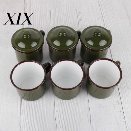 Bottle 360/500/660ML Milk Cup Anti-rust Healthy Eco-friendly Retro Dining Water Mug with Lid Household Supplies