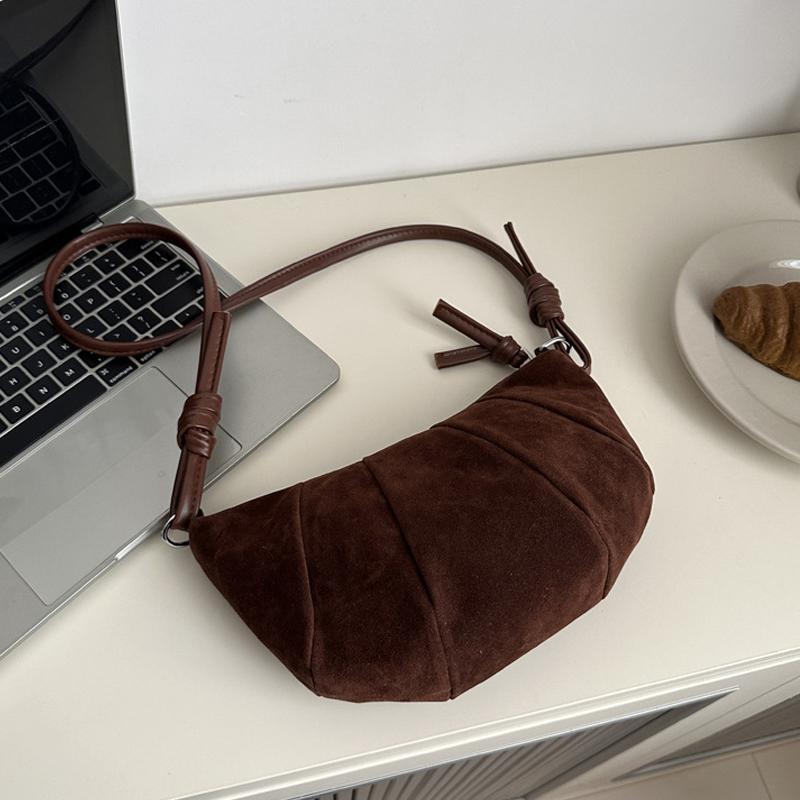 Маленькие замшевые сумки через плечо для женщин, зимняя модная тенденция, сумка через плечо, женские ретро-сумки и кошельки