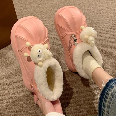 Женские зимние ботинки, теплые, зима 2024, новые водонепроницаемые женские ботильоны с мехом, нескользящие, хлопковые туфли карамельного цвета для женщин