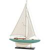 Bateau Décoratif - DKD HOME DECOR - Standard - Blanc Et Vert - 42 X 9 X 62 Cm - Intérieur