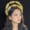 Уникальный ободок с колосками двойной слой заколка для волос свадебные тиары стильный головной убор украшение для волос для женского костюма