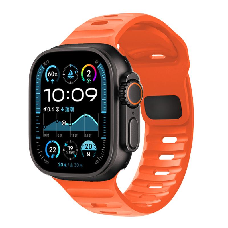 Ремешок Для Apple Watch Браслет 44мм 49мм 45мм 46 42мм 40мм 41мм спортивный Силиконовый браслет correa iwatch Серия 7 6 3 se 8 9 10 ultra 2
