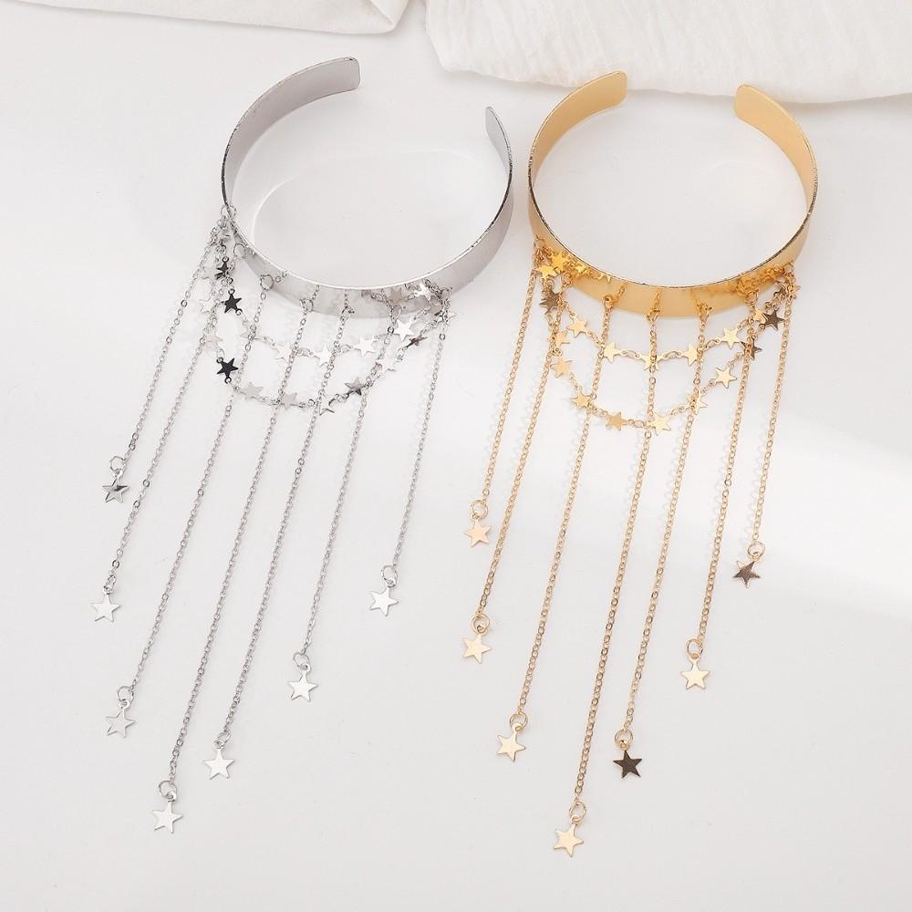 Sweet Fringe Arm Cuff Bracelets Adjustable Open Upper Arm Bracelet Arm Accessories