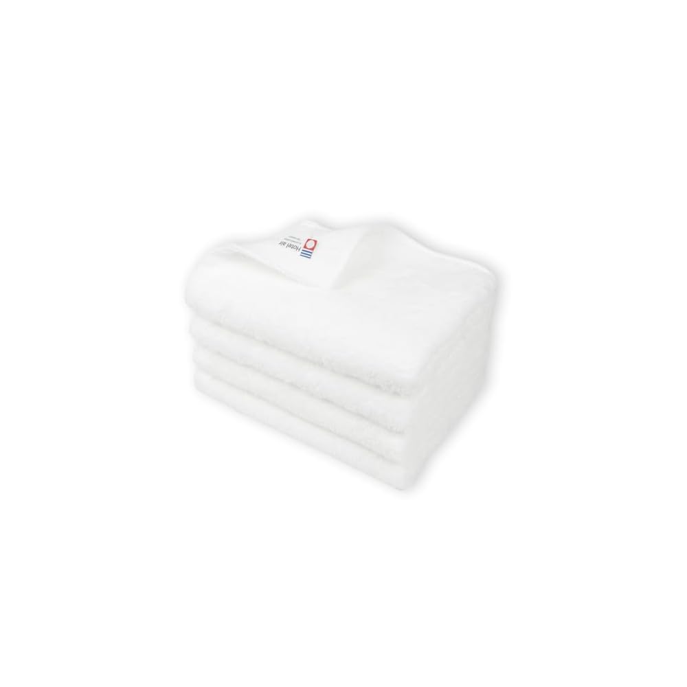 OruTa Face Towels, Imabari, 4-Piece Set, 100% Cotton, Absorbent, Quick-Drying, Medium Thickness,