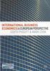 The International Business Economics : A European Perspective Book
