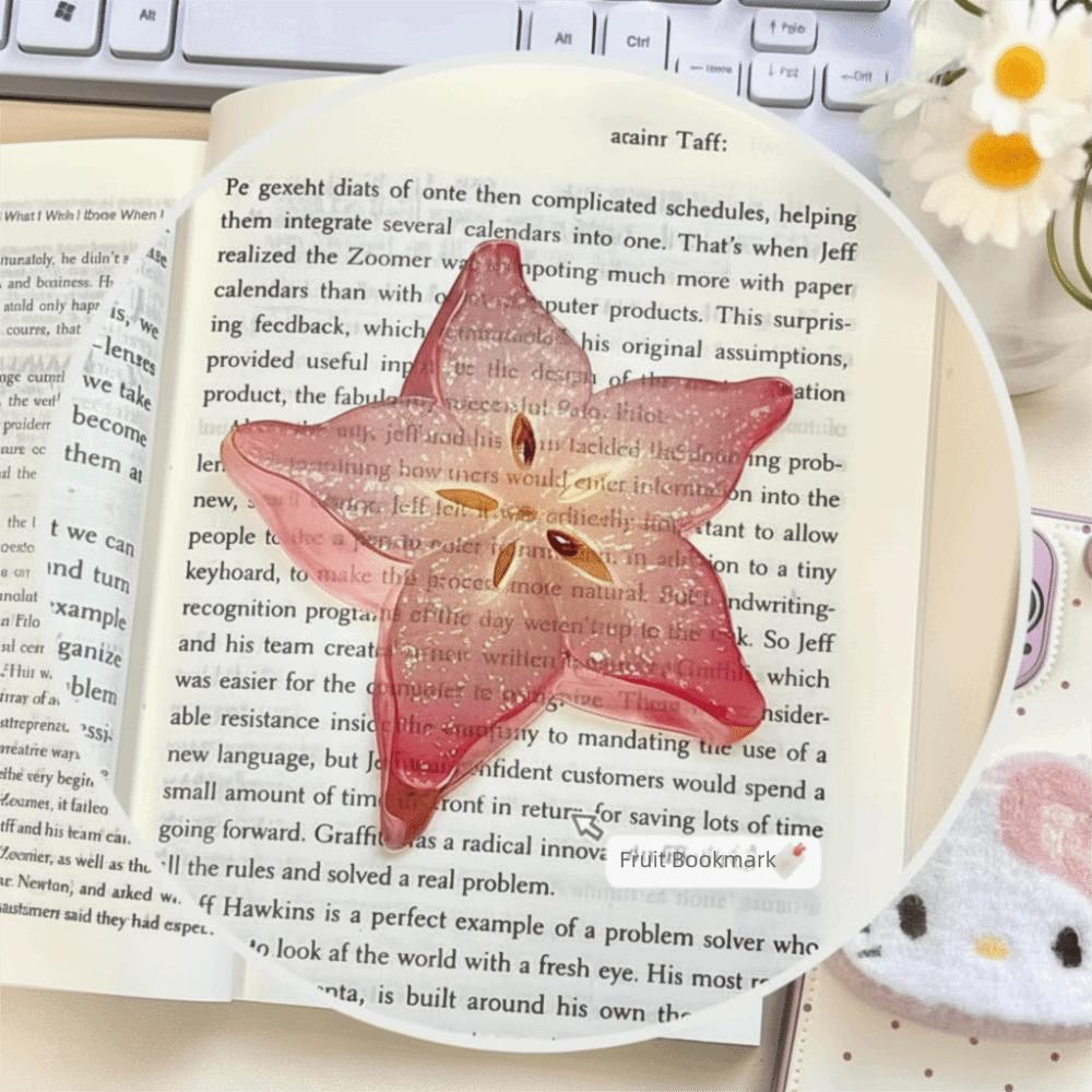 Simulation Fruit Simulation Bookmark Acrylic Note Bookmark Creative Fruit Apple Slice Bookmark