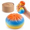 Rainbow Color Steamed Bun Squeeze Toy Soft Cute Fidget Sensory Toy  Children Gift