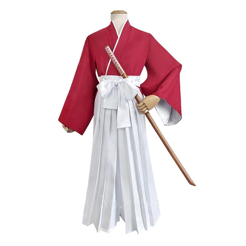 Костюм для косплея в японском стиле HIMURA KENSHIN, кимоно для Хэллоуина, нарядная одежда для кендо самурая