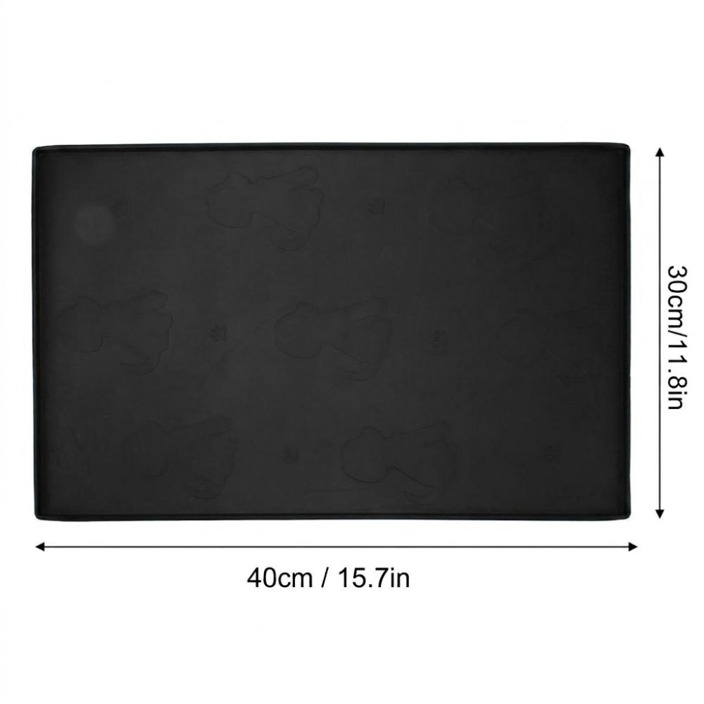 Silicone Dog Food Mat Small Animal printed Pet Placemat Pet Feeding Mat Indoor Pet Feeding