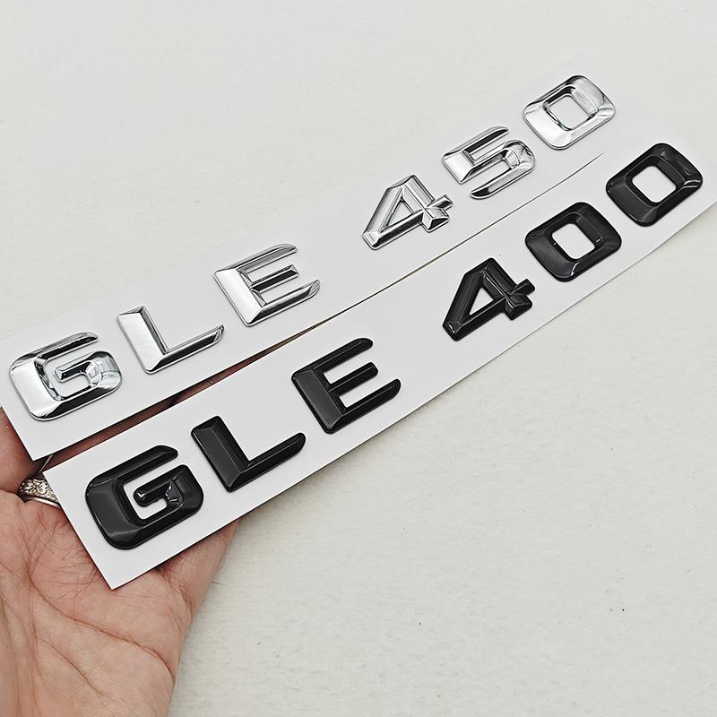 3D ABS Car Letters Logo GLE400 GLE450 Rear Trunk Badge Sticker Emblem For Mercedes Benz GLE Class GLE 400 GLE 450 Accessories LWL3
