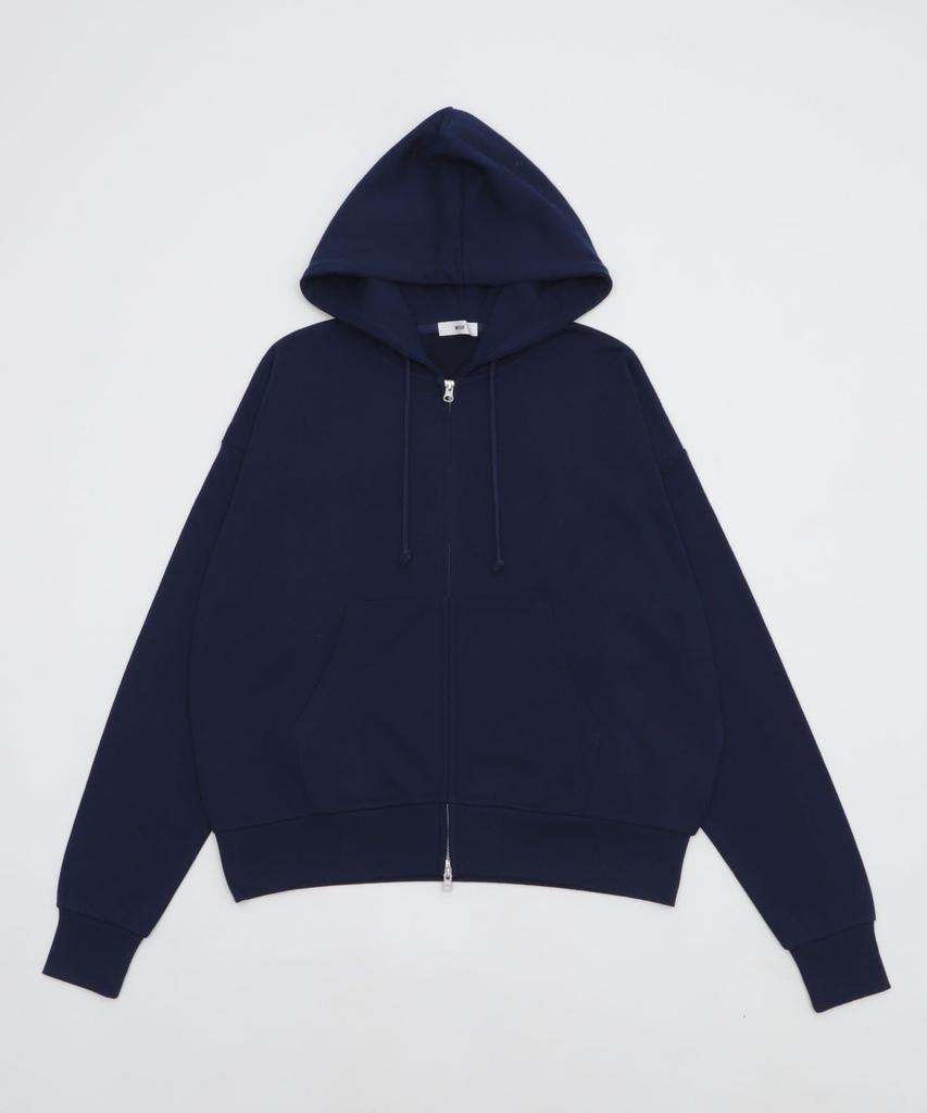 WEGO Unisex Compact Fit Double Zip Zip Autumn Long Size Navy Hoodie, Sweatshirt, Hoodie, Outerwear, Clothing, Sleeve, Gift, Men's, L,