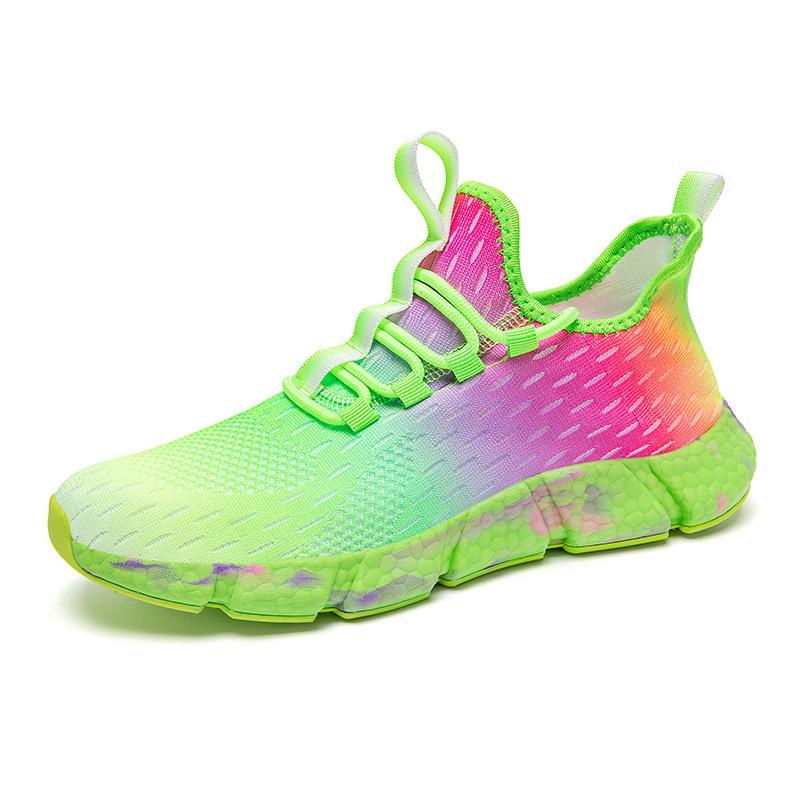 Большие размеры, высокоэластичные дышащие кроссовки для бега, мужская подошва с попкорном, пара спортивной и повседневной обуви, модная обувь Jinjiang, липкая обувь