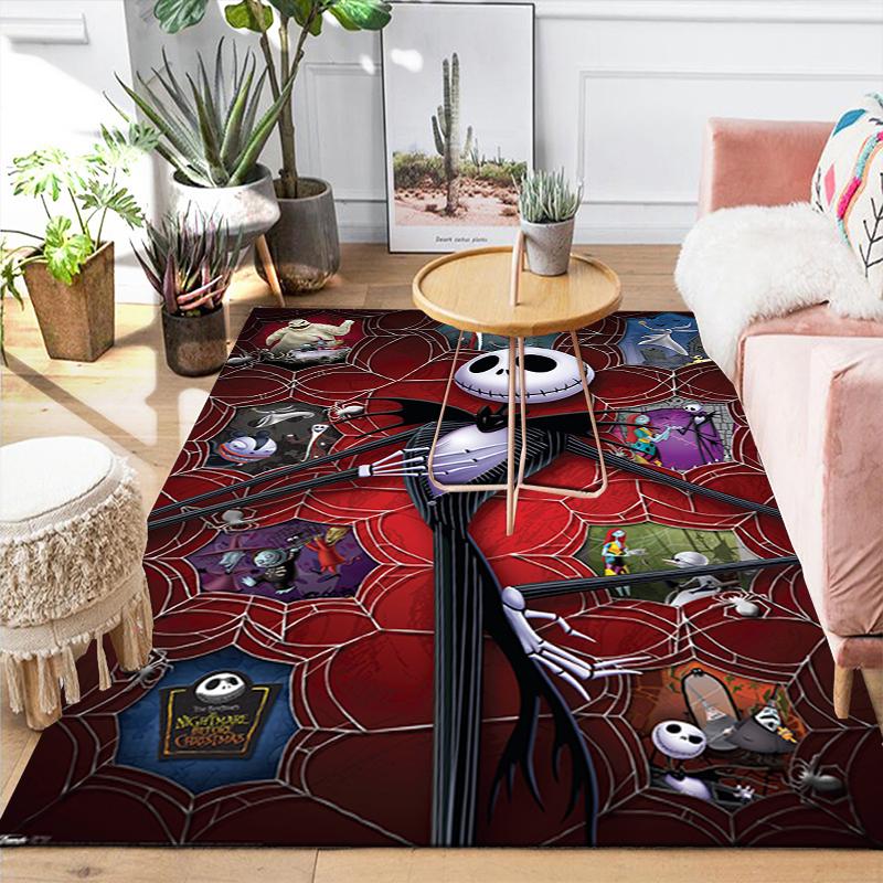 1Pc Nightmare Before Christmas Rug Office Carpet Indoor Outdoor Doormat Nonslip Soft Comfortable Living Christmas Halloween Xmas Gift D924509