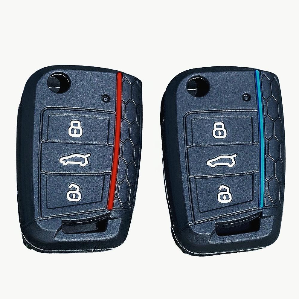 Для Vw Golf 7 Gti Polo T-Cross T-Roc Touran Tiguan Skoda Octavia Rapid Kodiaq Fabia Seat Ibiza Leon Ateca Arona Чехол для ключа